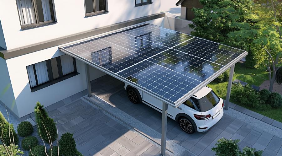 Solar-photovoltaik-carport